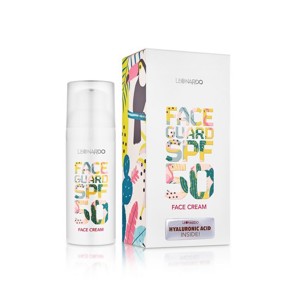 FACE GUARD SPF 50 קרם לחות לעור הפנים עם מקדם הגנה Leonardo